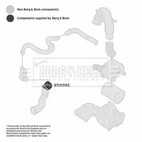 BORG & BECK bth1592 -  Трубка нагнетаемого воздуха